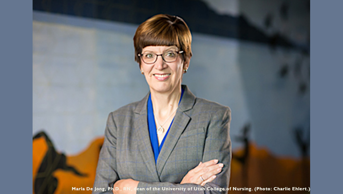 Marla De Jong, dean of U Utah College of Nursing. Photo: Charlie Ehlert