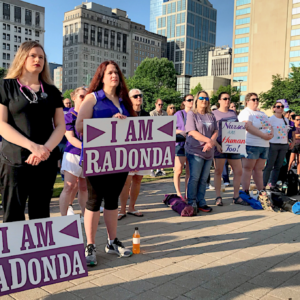 Nurses demonstrate before RaDonda Vaught trial for a fatal medication error.