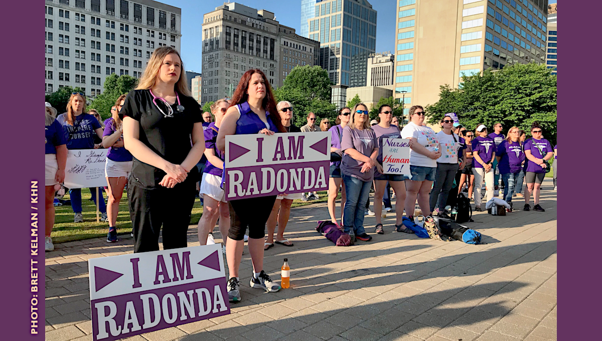 Nurses demonstrate before RaDonda Vaught trial for a fatal medication error.