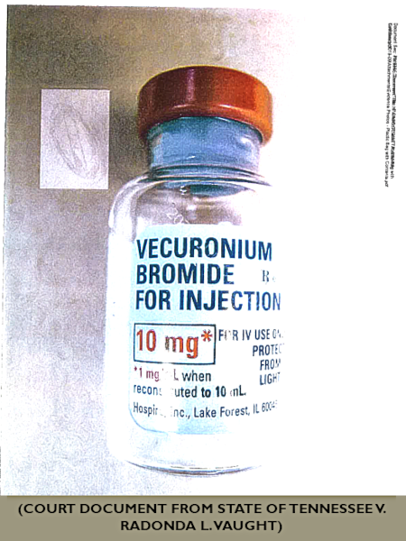 RaDonda Vaught gave a patient a fatal dose from this vecuronium vial in 2017. 