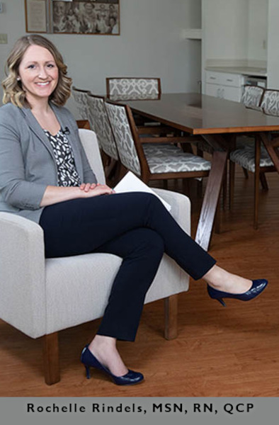 Rochelle Rindels, MSN, RN, QCP.