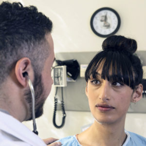 Trans patient being treated by trans nurse