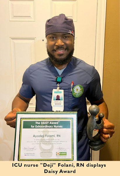 ICU travel nurse Deji Falani, RN