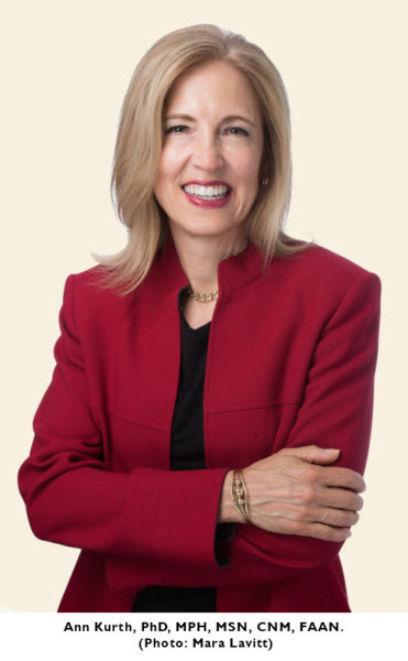 Ann Kurth, PhD, MPH, MSN, CNM, FAAN, FACNM.