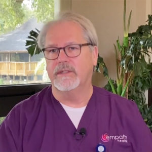 Crisis care nurse Raymond Kruse ensures veterans are honored with a U.S. flag when they pass away