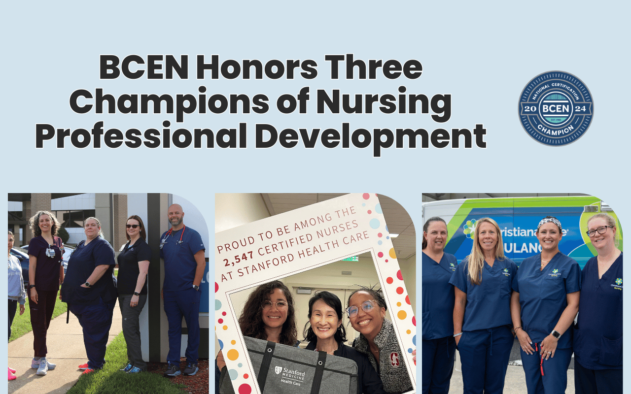 Bcen BCEN Honors Three Champions of Nursing Professional Development - Daily ...