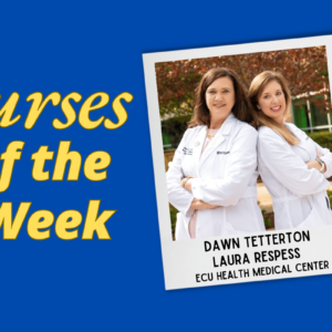 Illustration for article: ECU Health Nurses Leading the Way: Laura Respess & Dawn Tetterton Recognized for Advancing Nursing Leadership