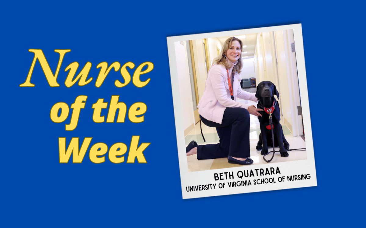 Illustration for article: How Beth Quatrara is Shaping the Future of Nursing—One Student (and Puppy) at a Time