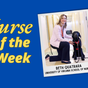 Illustration for article: How Beth Quatrara is Shaping the Future of Nursing—One Student (and Puppy) at a Time