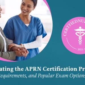 Illustration for article: Navigating the APRN Certification Process: Steps