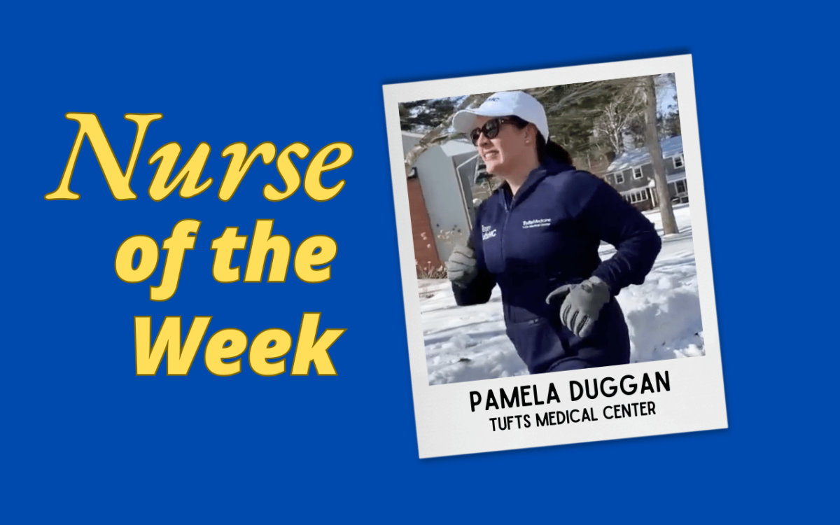 Illustration for article: Pamela Duggan Runs the Boston Marathon to Give Back to the Hospital That Saved Her Baby’s Life