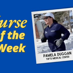 Illustration for article: Pamela Duggan Runs the Boston Marathon to Give Back to the Hospital That Saved Her Baby’s Life