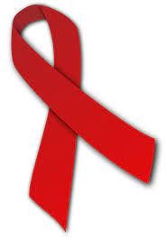 a red AIDS ribbon