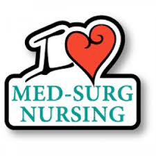 graphic I (image of a red heart) med-surg nursing