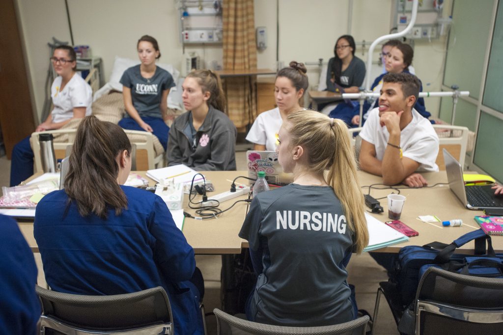 UConn School of Nursing students