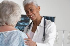 case manager talking to patient