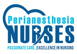 logo for perianesthesia nurse awareness week - letters in blue