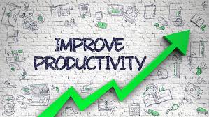chart with rising productivity