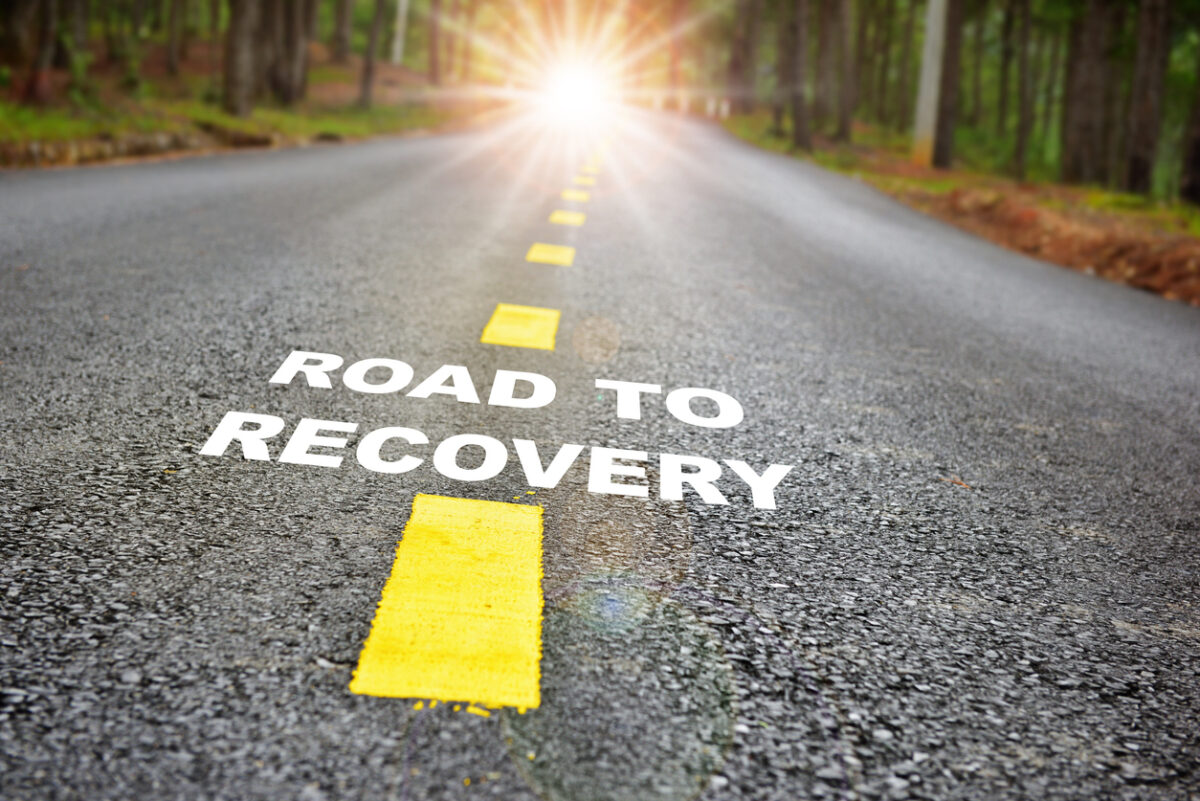 road to recovery with addiction treatment