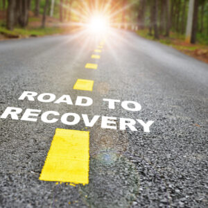 road to recovery with addiction treatment