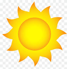 graphic of the yellow sun for UV sun safety